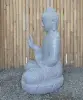  Product image 4 of the product “Seated Buddha made of Riverstone in Abhaya Position - gesture of fearlessness, H. 83cm. ”